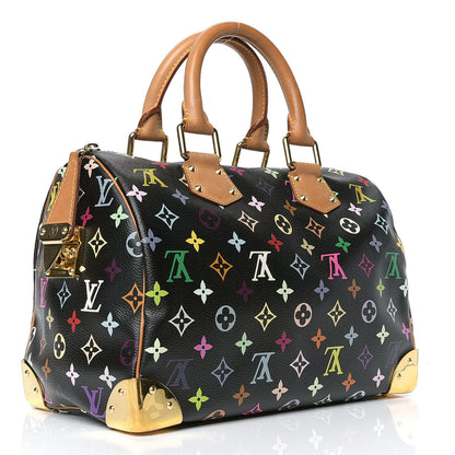 Louis Vuitton Monogram Multicolor Speedy 30 Black 2 of 6