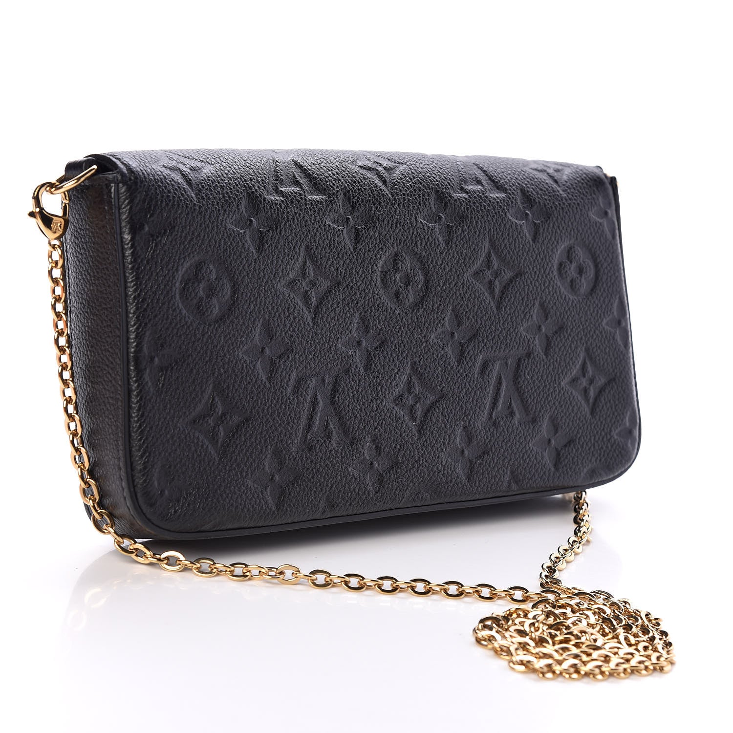 Louis Vuitton Empreinte Pochette Felicie Chain Wallet Black 4 of 14