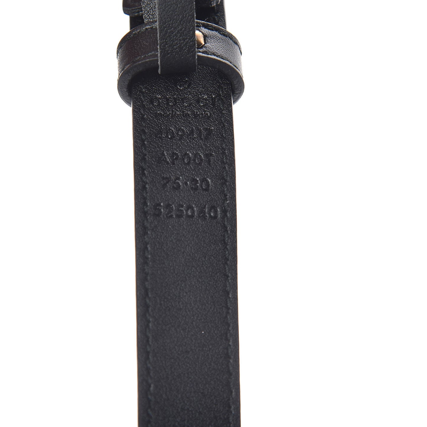 Calfskin Double G 20mm Belt 75 30 Black
