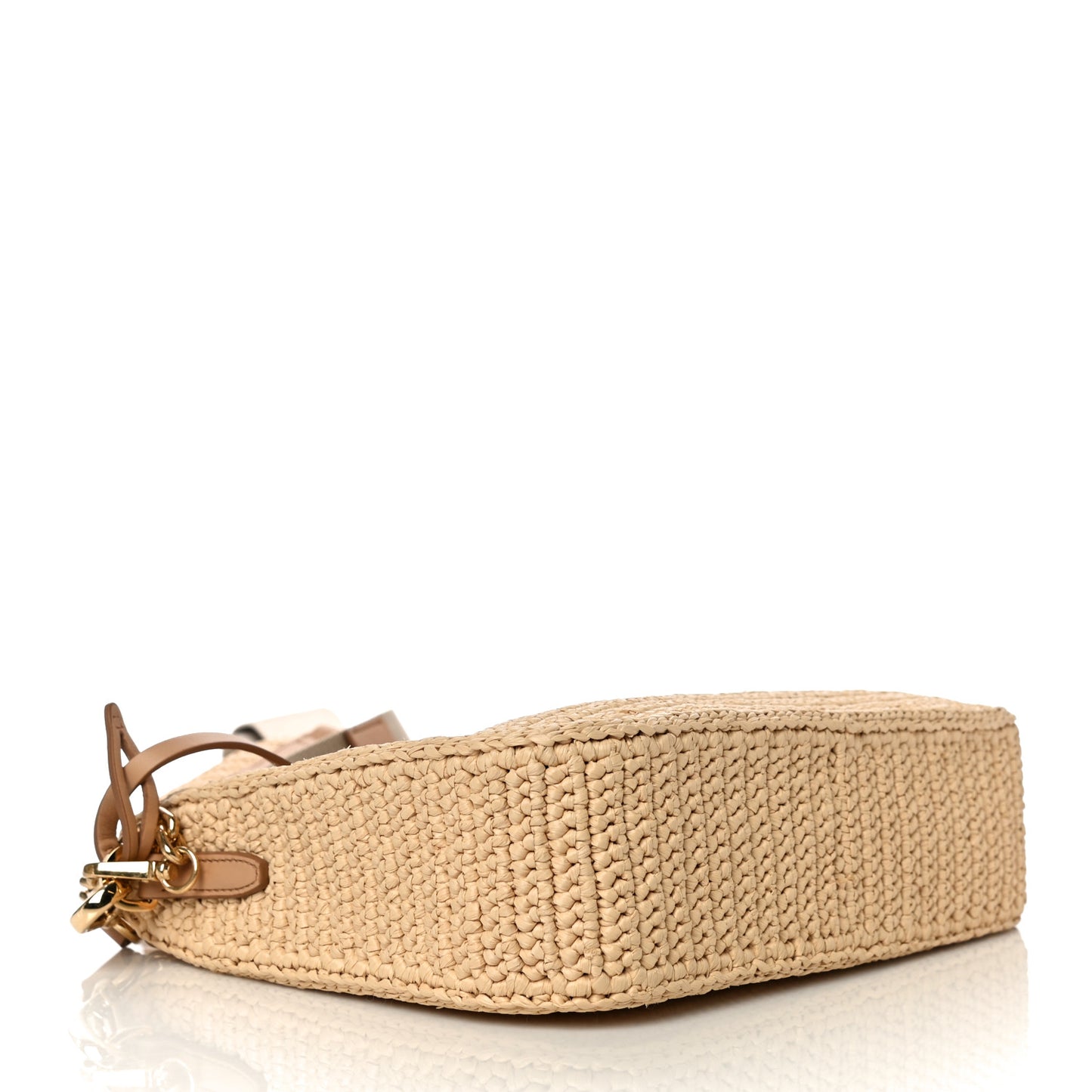 Yarn Raffia Effect Crochet Re-Edition 2005 Shoulder Bag Naturale