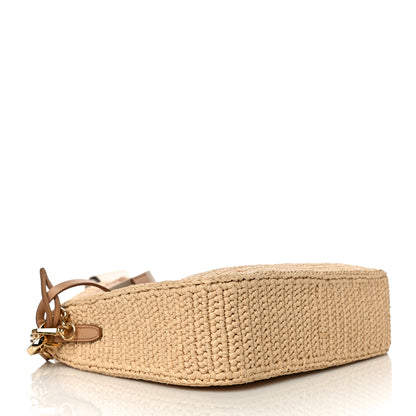 Prada Yarn Raffia Effect Crochet Re-Edition 2005 Shoulder Bag Naturale 4 of 11