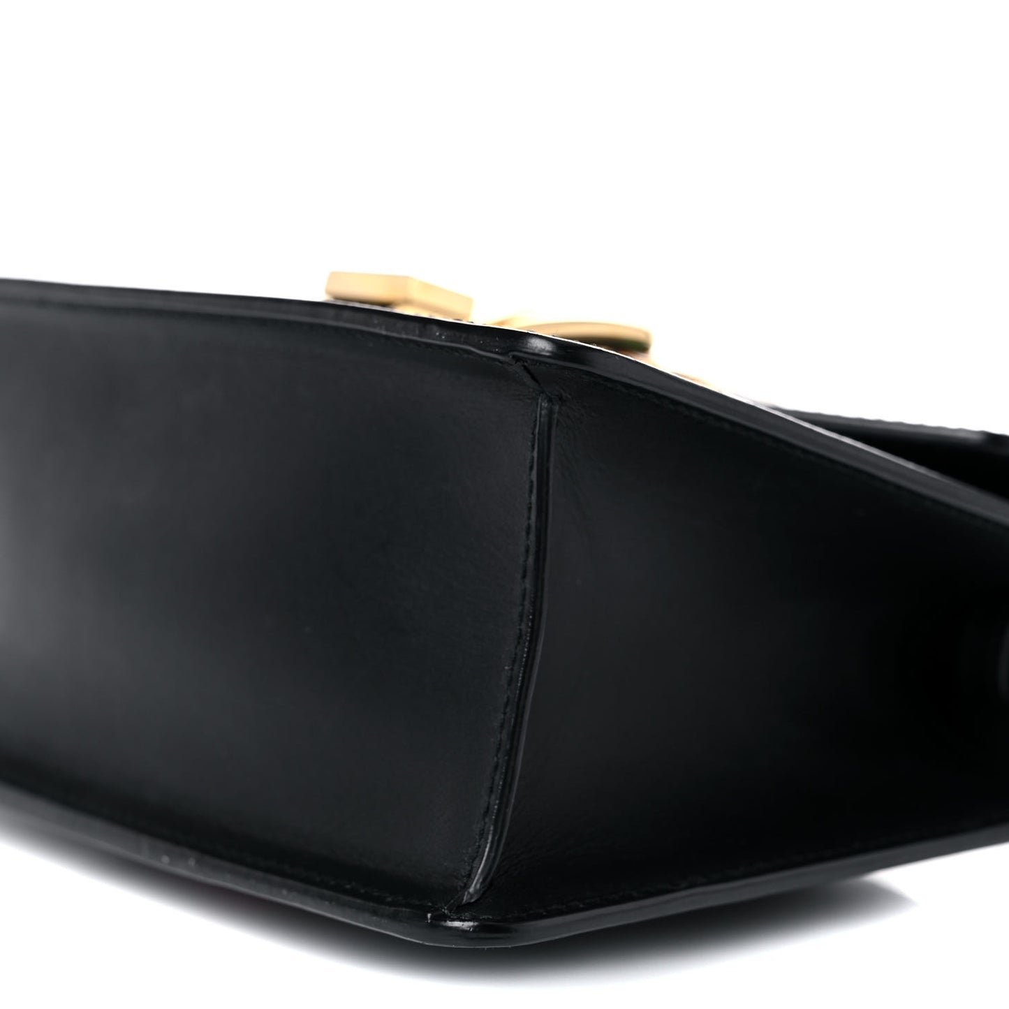 Calfskin Mini Sylvie Top Handle Bag Black