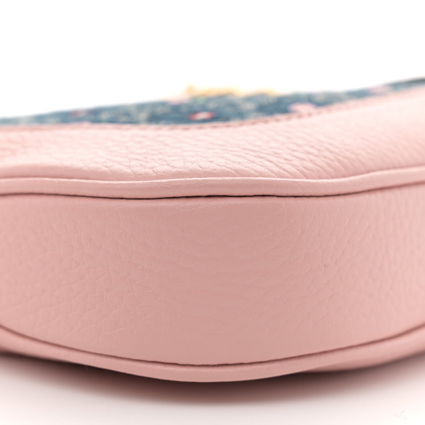 New Denim GG Monogram Calfskin Love Parade Small Jackie 1961 Hobo Light Pink