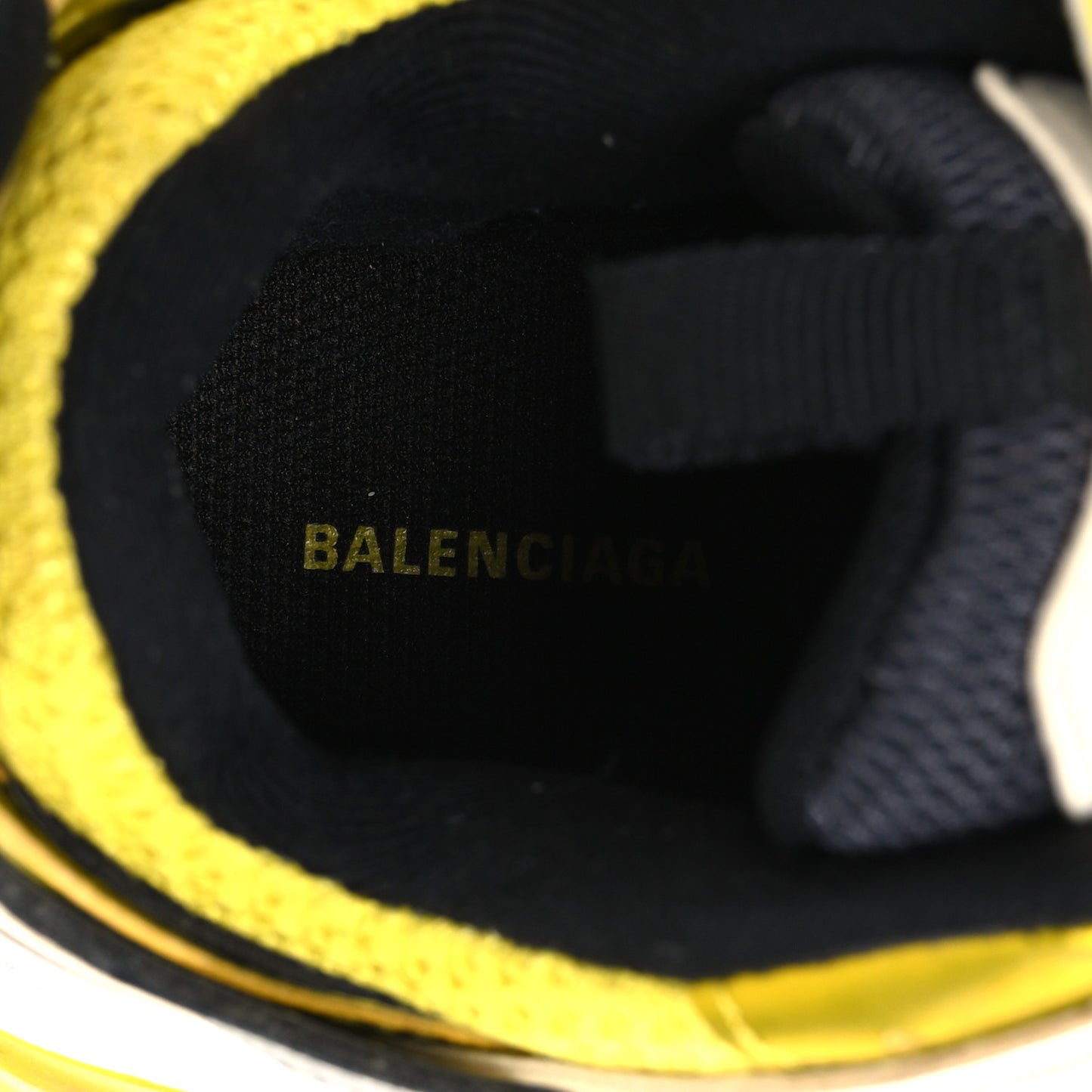 Mesh Nylon Mens Track Sneakers 36 Yellow Black White