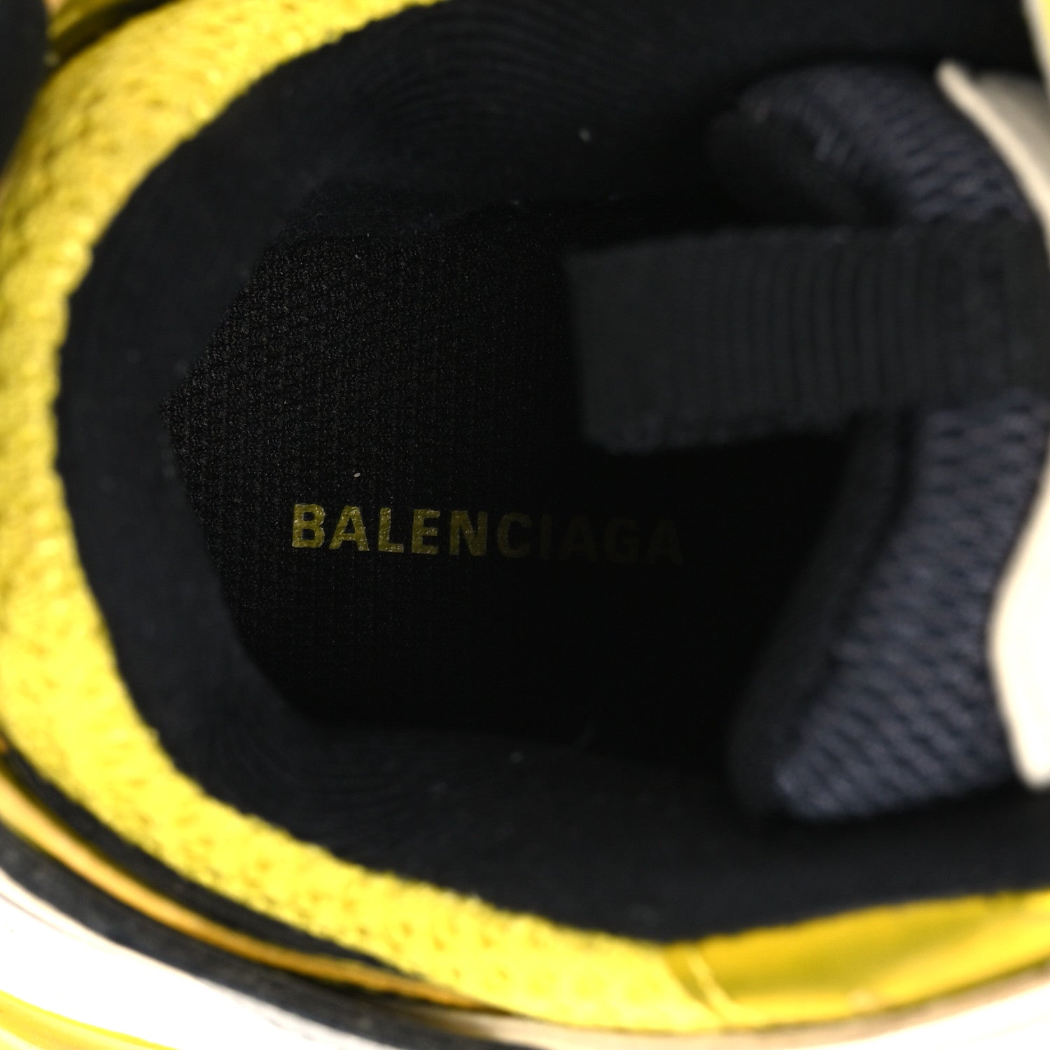 Balenciaga Mesh Nylon Mens Track Sneakers 36 Yellow Black White 9 of 13