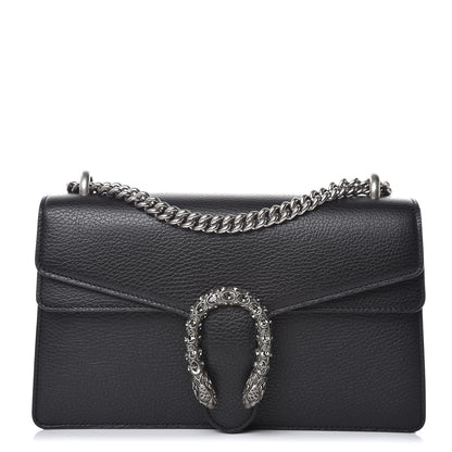 Gucci Pebbled Calfskin Small Dionysus Shoulder Bag Black 1 of 8