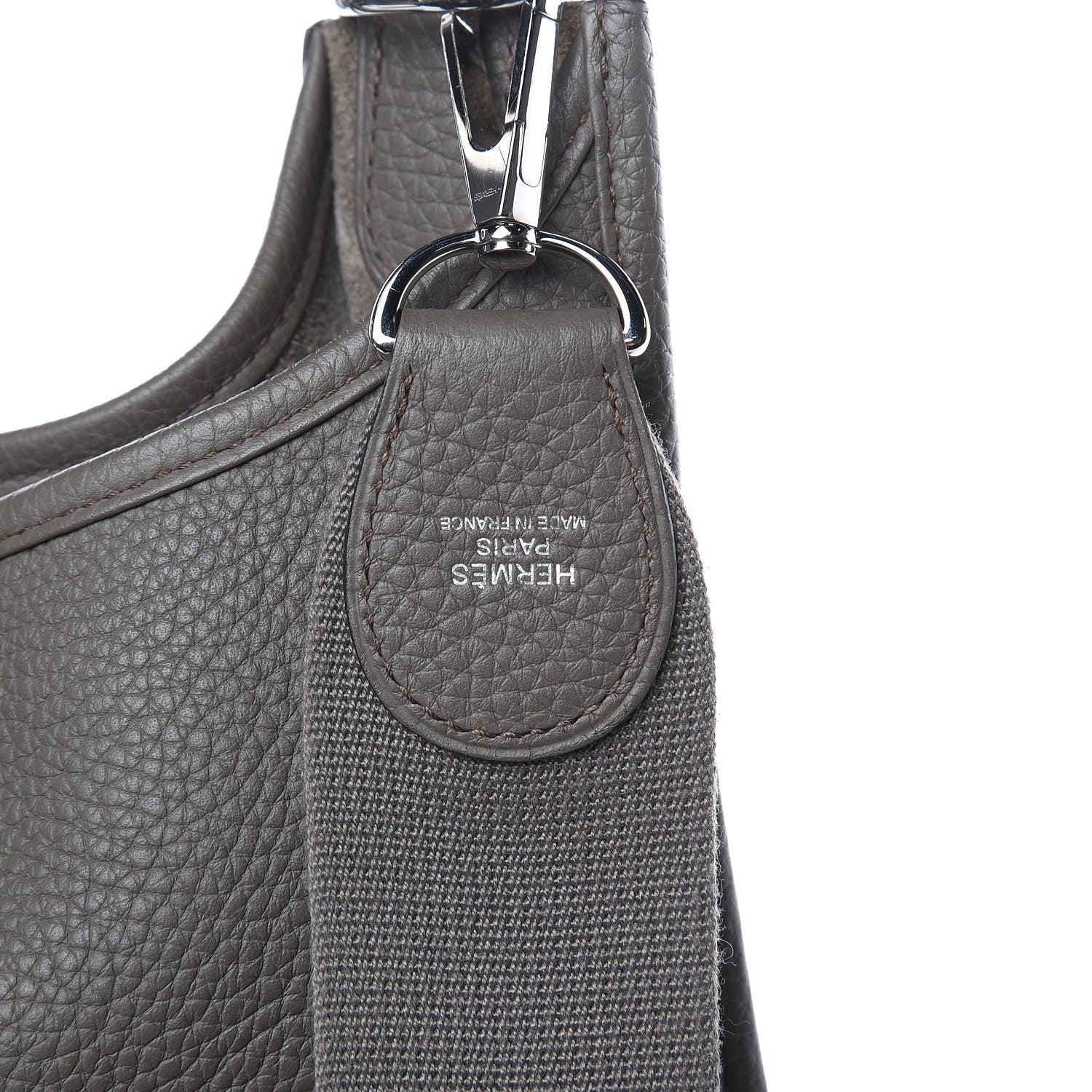 Hermes Taurillon Clemence Evelyne III GM Etain 8 of 11
