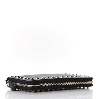 Valentino Garavani Calfskin Rockstud Travel Wallet Black 4 of 8