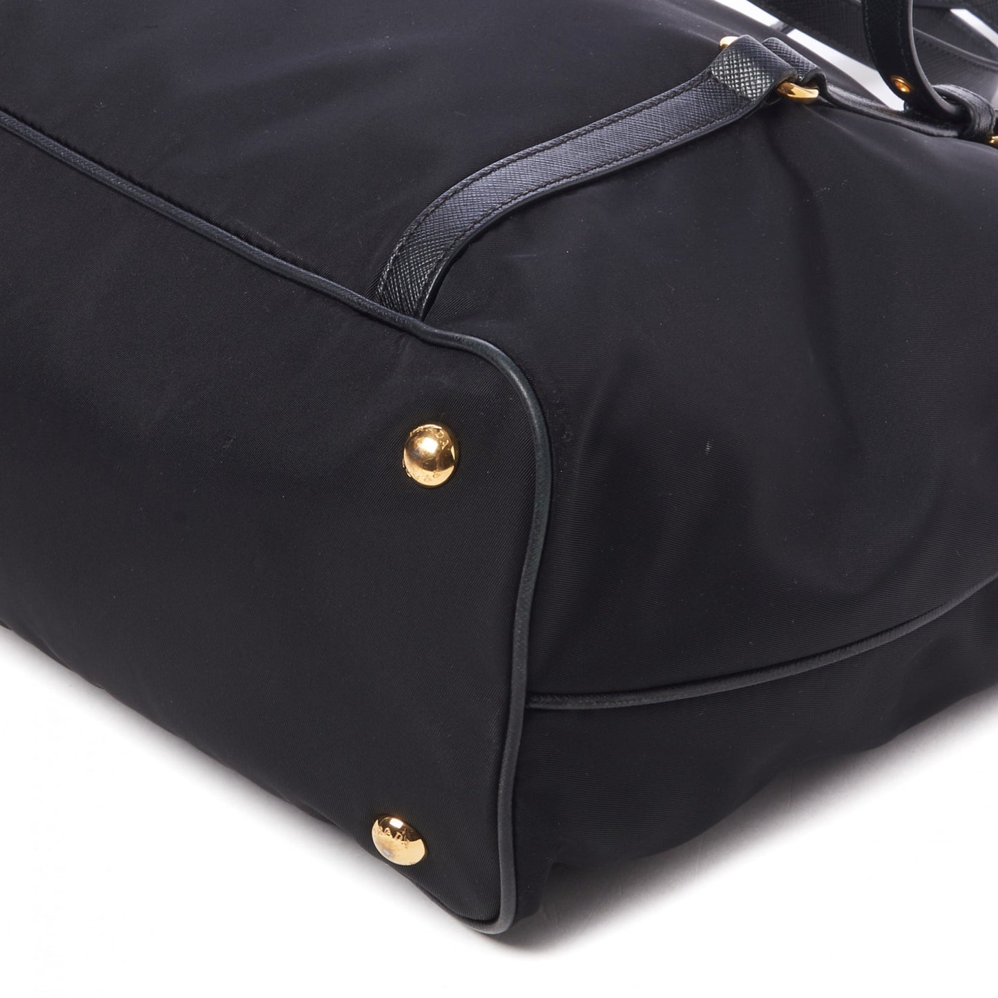 Tessuto Nylon Saffiano Tote Black