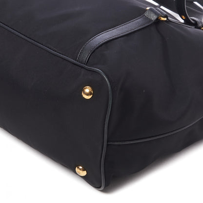 Prada Tessuto Nylon Saffiano Tote Black 4 of 8