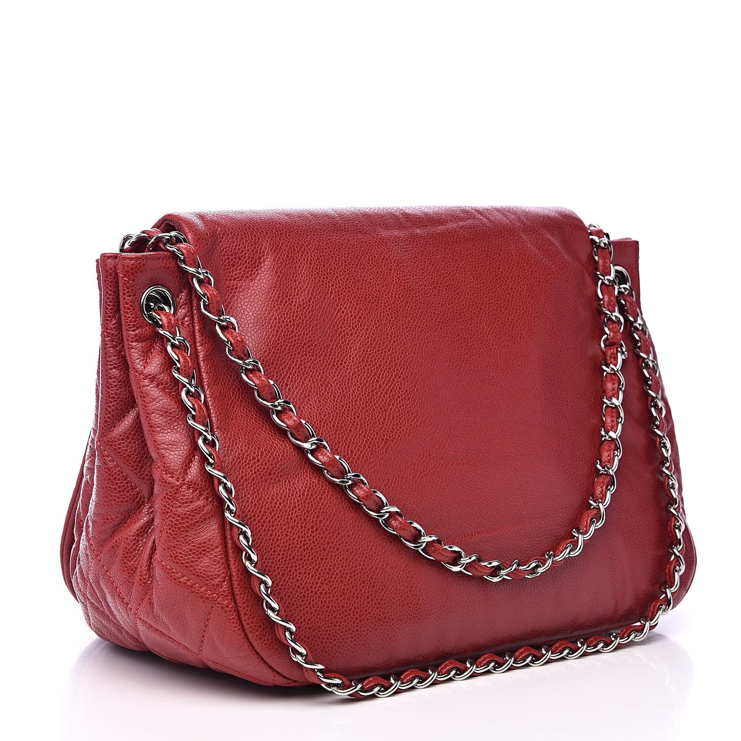 Caviar Timeless CC Accordion Flap Red