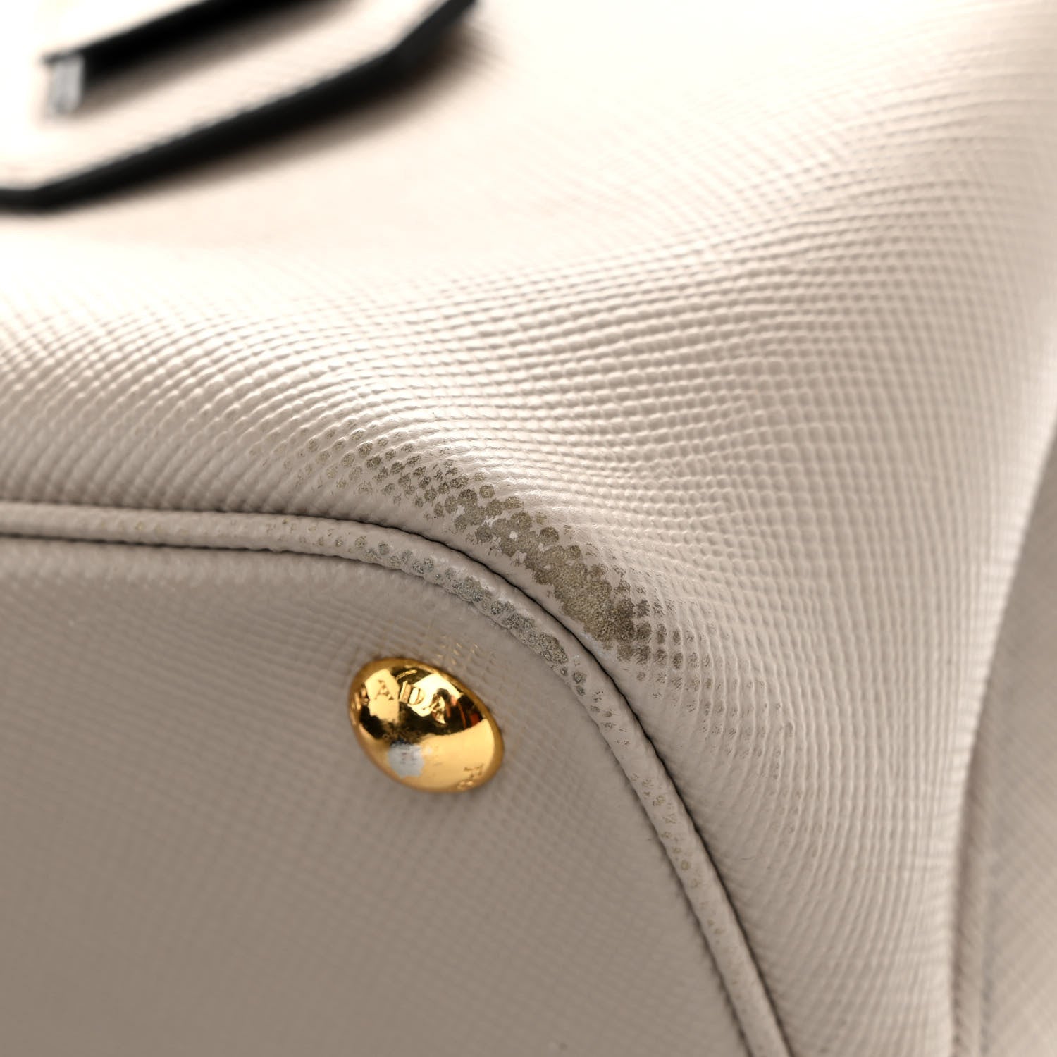 Prada Saffiano Cuir Small Double Bag Pomice 13 of 14
