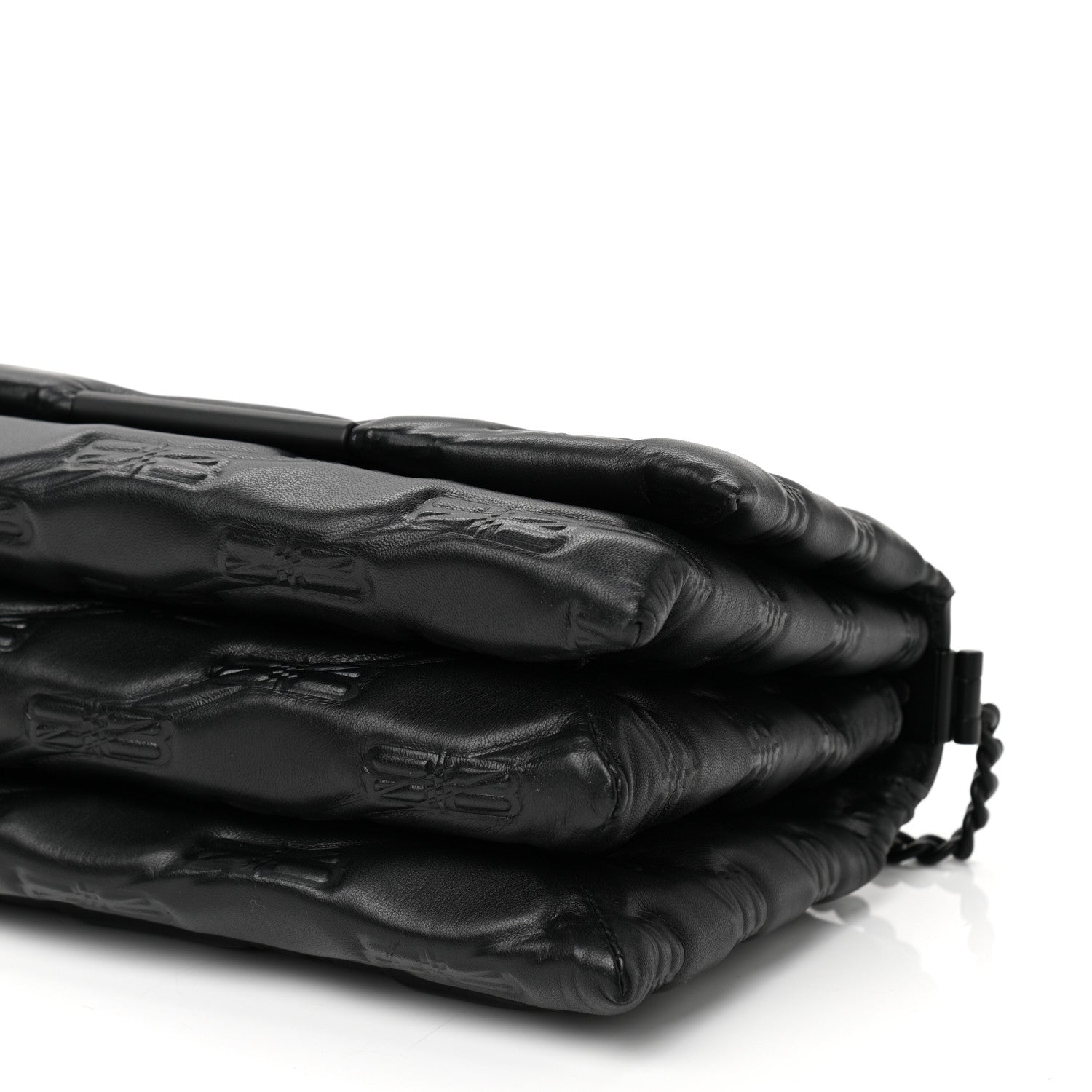 Balenciaga Nappa BB Monogram Embossed Medium Triplet Bag Black 10 of 10