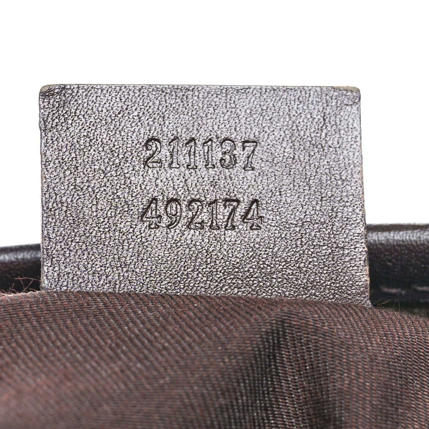 GG Supreme Monogram Medium Zippered Shopping Tote Dark Brown