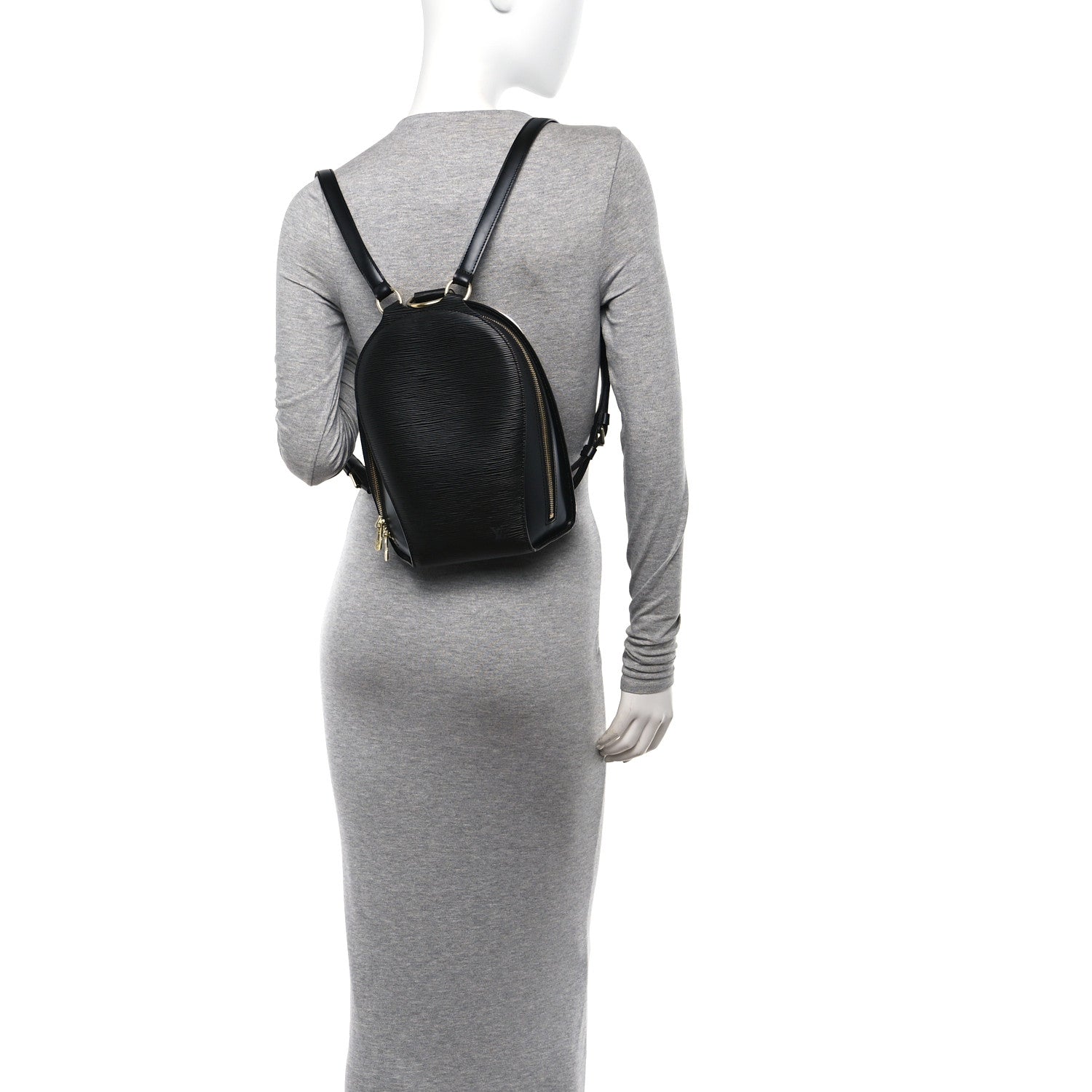 Louis Vuitton Epi Mabillon Backpack Black 2 of 9