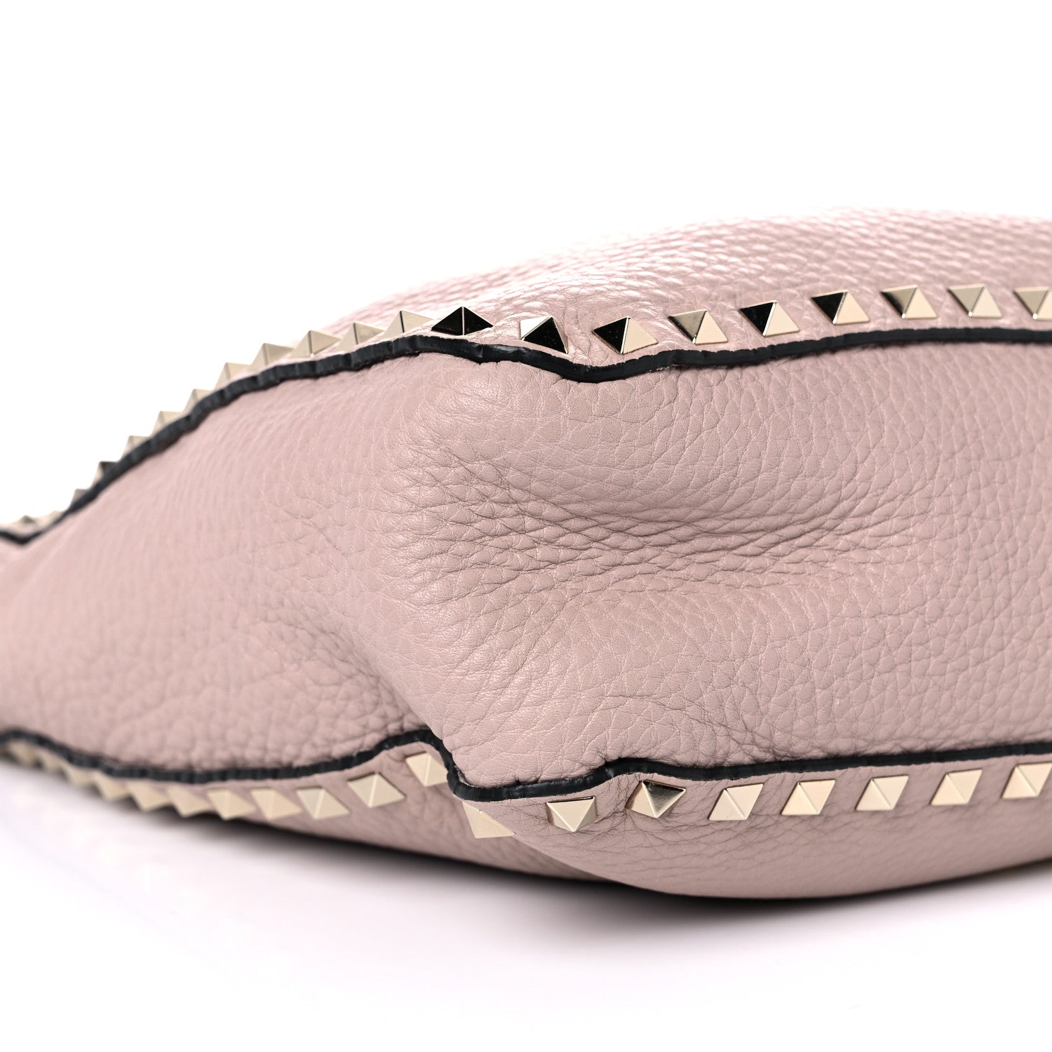Valentino Garavani Pebbled Calfskin Small Rockstud Flip-Lock Messenger Bag Water Rose 7 of 10