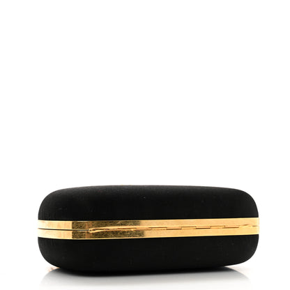 Alexander McQueen Satin Venus Fly Trap Knuckle Box Clutch Black 4 of 10