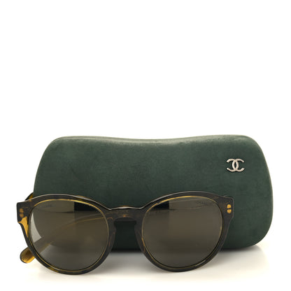 Chanel Acetate Pantos Fall CC Sunglasses 5359 Green Grey 2 of 8