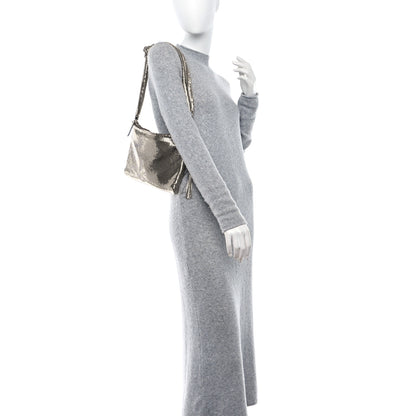 Jimmy Choo Metal Mesh Callie Tassel Shoulder Bag Silver 2 of 9