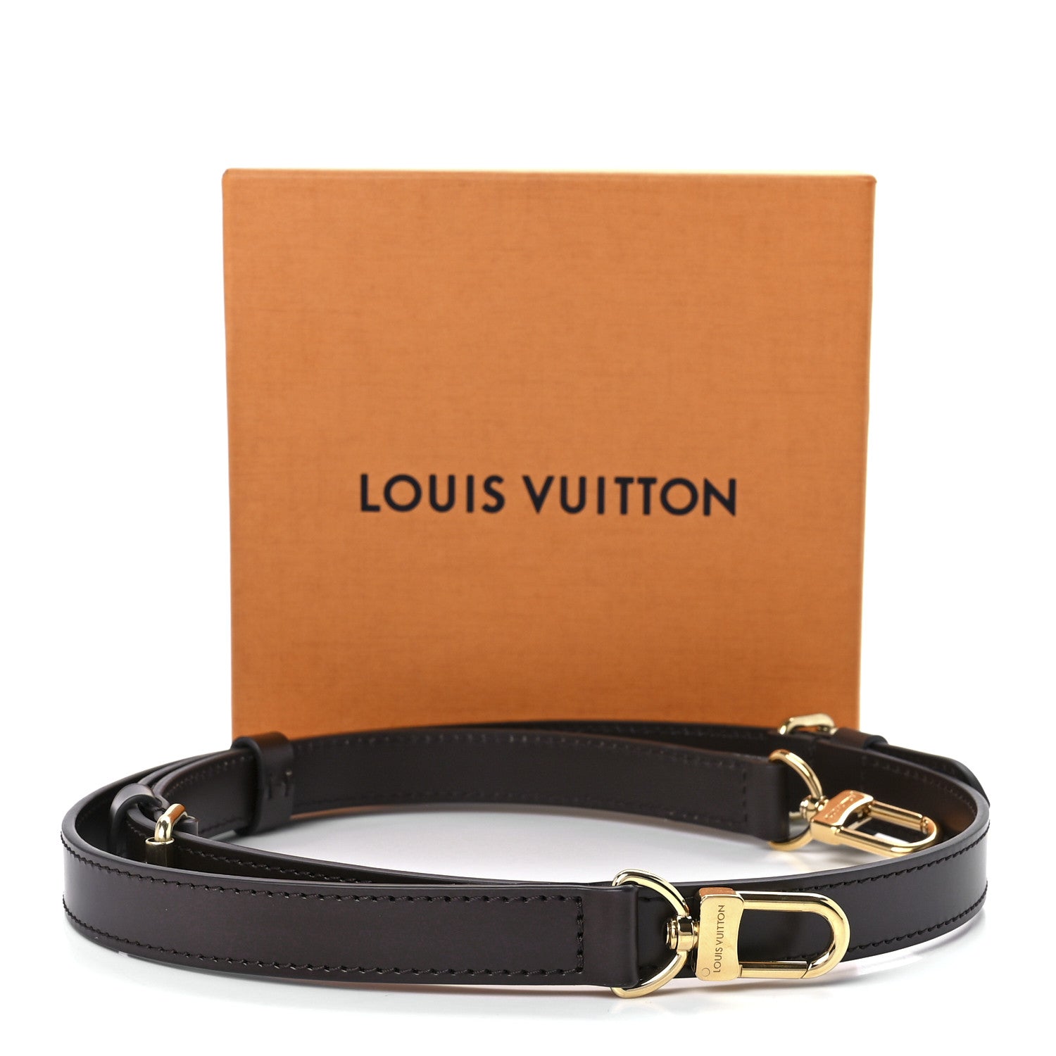 Louis Vuitton Calfskin Adjustable Speedy Bandouliere Shoulder Strap Brown 4 of 4