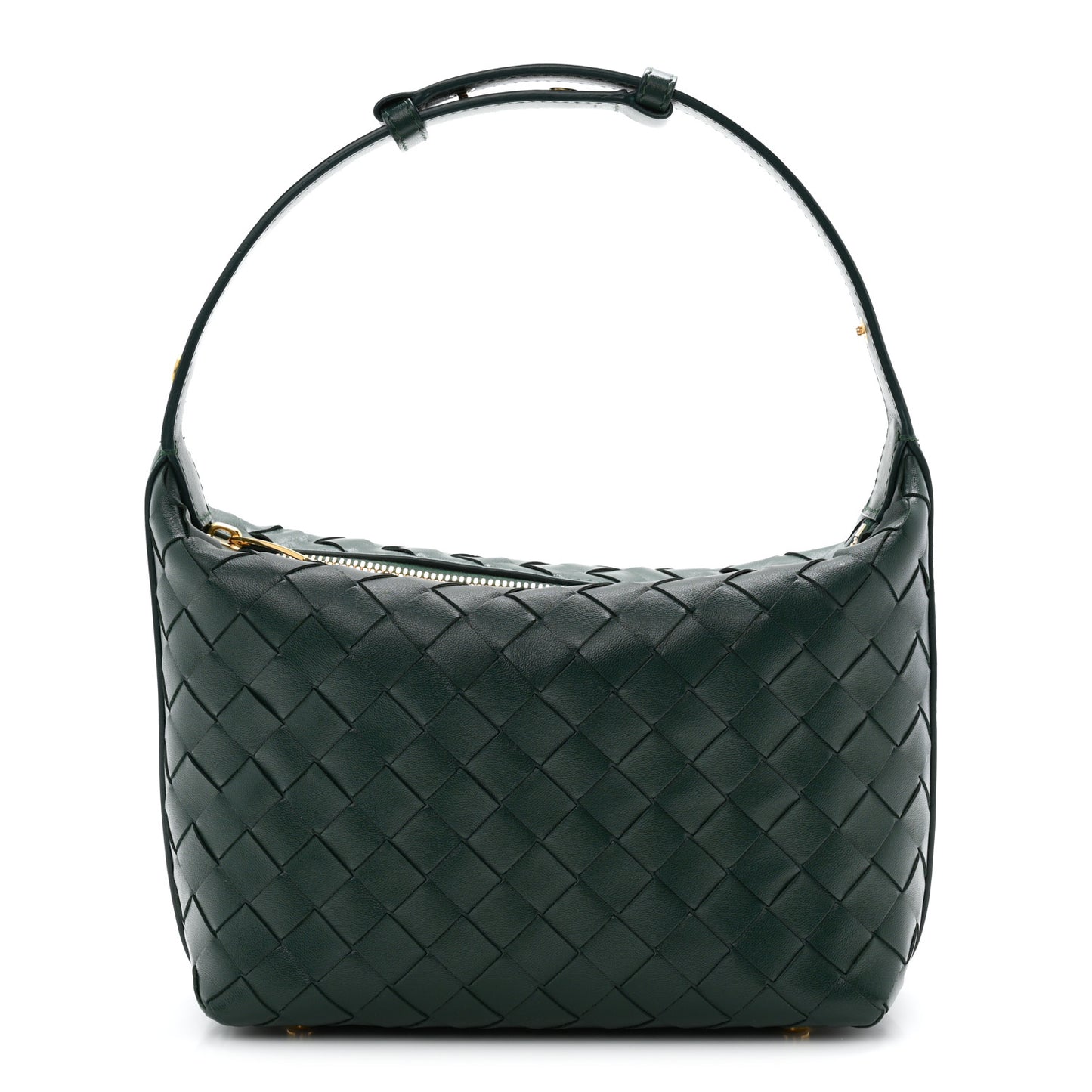 Calfskin Intrecciato Mini Wallace Emerald Green