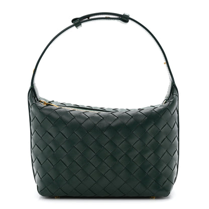 Bottega Veneta Calfskin Intrecciato Mini Wallace Emerald Green 1 of 10