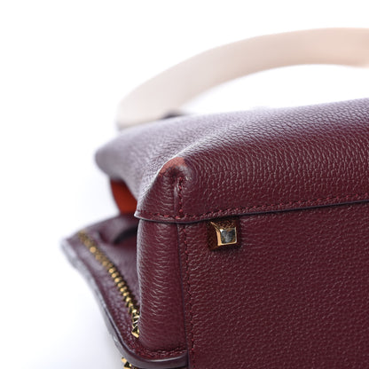 MCM Grained Calfskin Studded Medium Milla Tote Rustic Brown 11 of 14