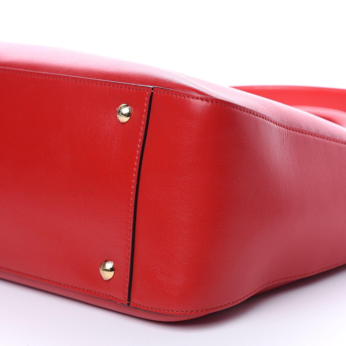 Vitello Glacier Medium FF Tote Rosso Cardinale