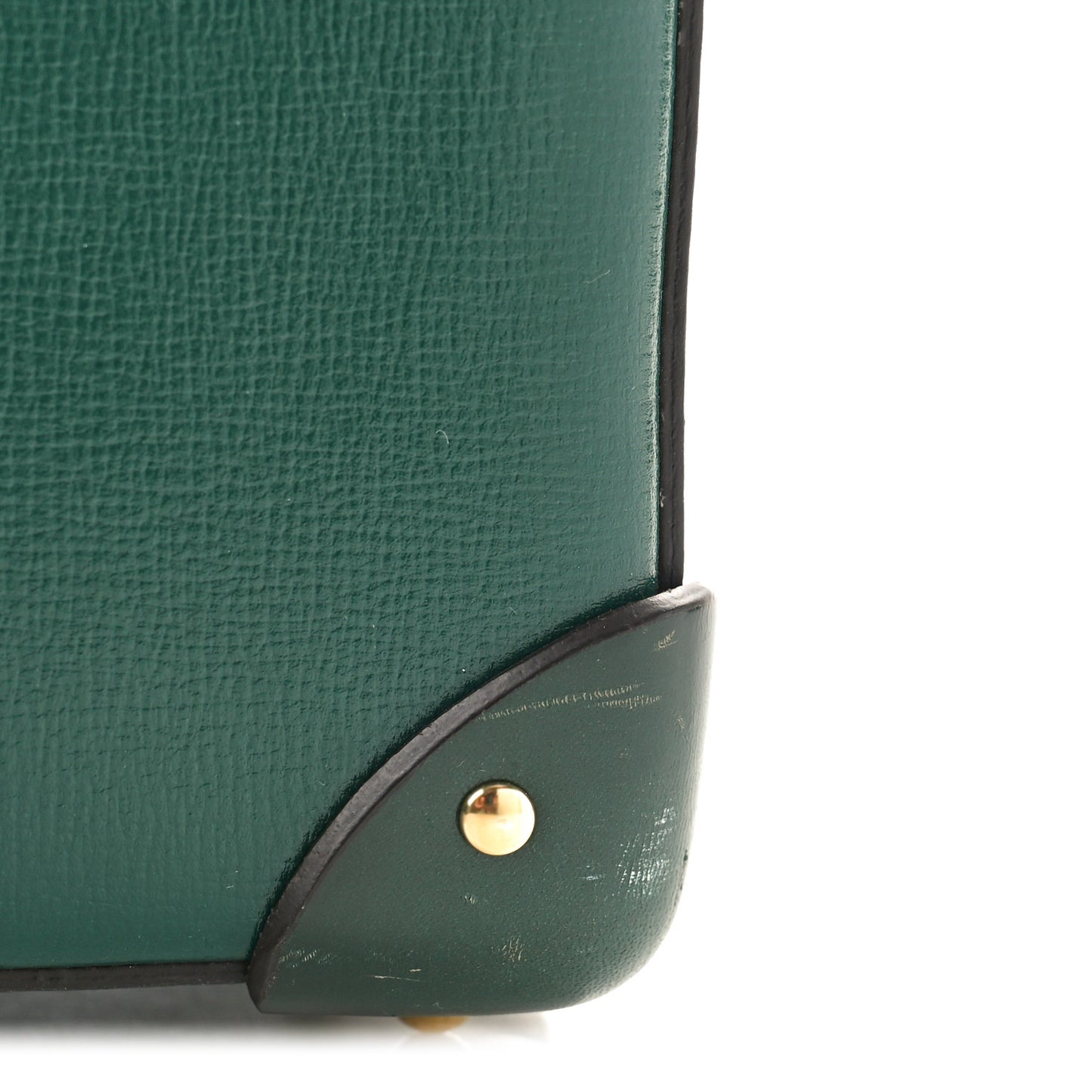 Azalea Calfskin Small Padlock Bamboo Shoulder Bag Vintage Green