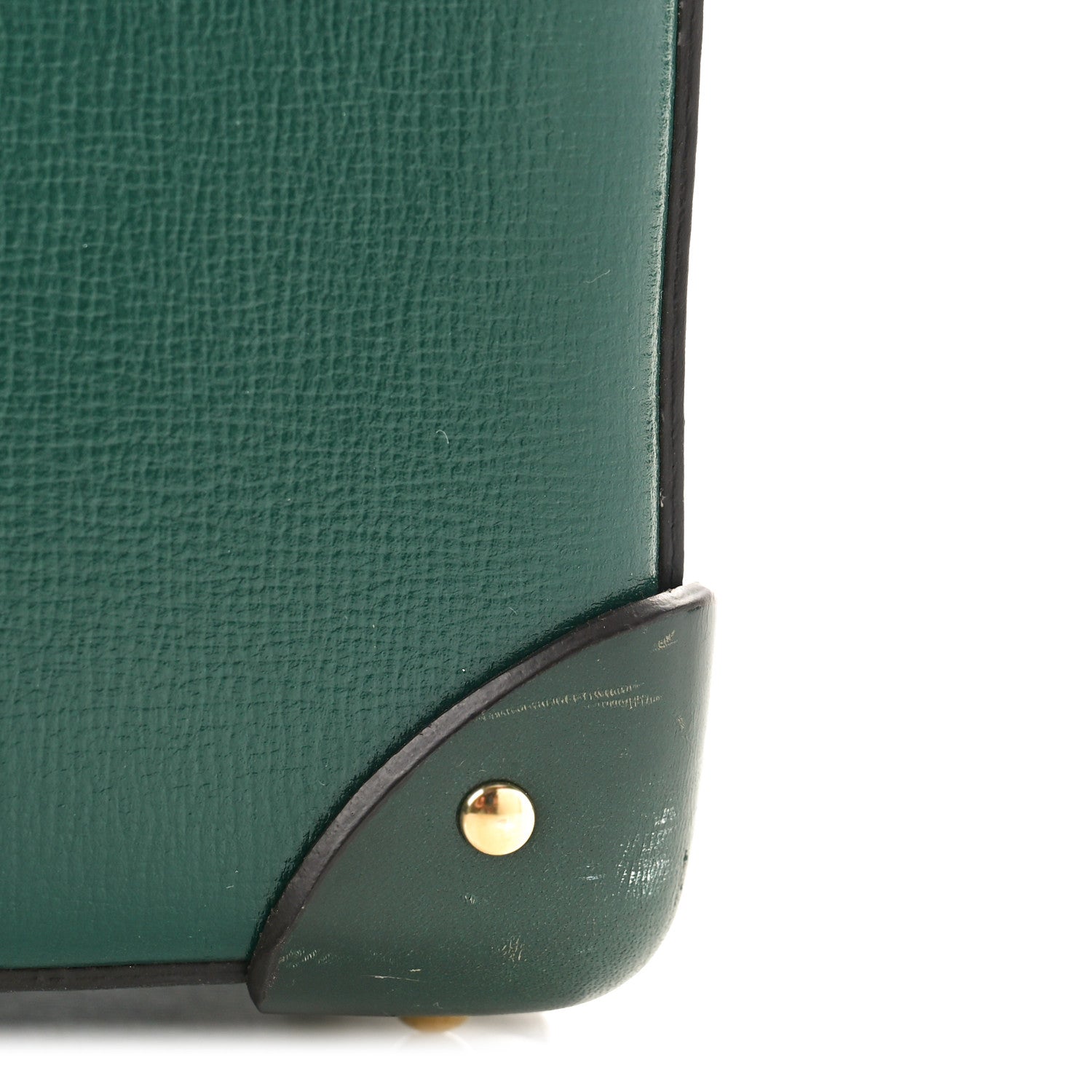Gucci Azalea Calfskin Small Padlock Bamboo Shoulder Bag Vintage Green 9 of 9