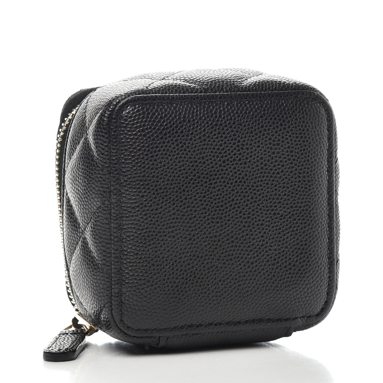 Chanel Caviar Quilted Jewelry Travel Case Black 3 of 8
