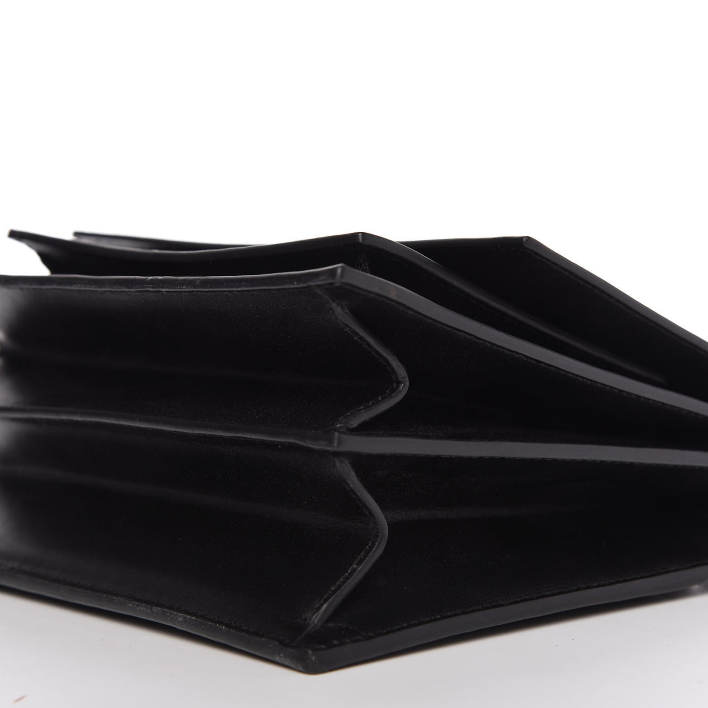 Box Calfskin S Sharp Chain Shoulder Bag Black