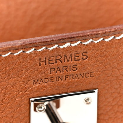 Hermes Barenia Faubourg Kelly Retourne 25 Fauve 6 of 16