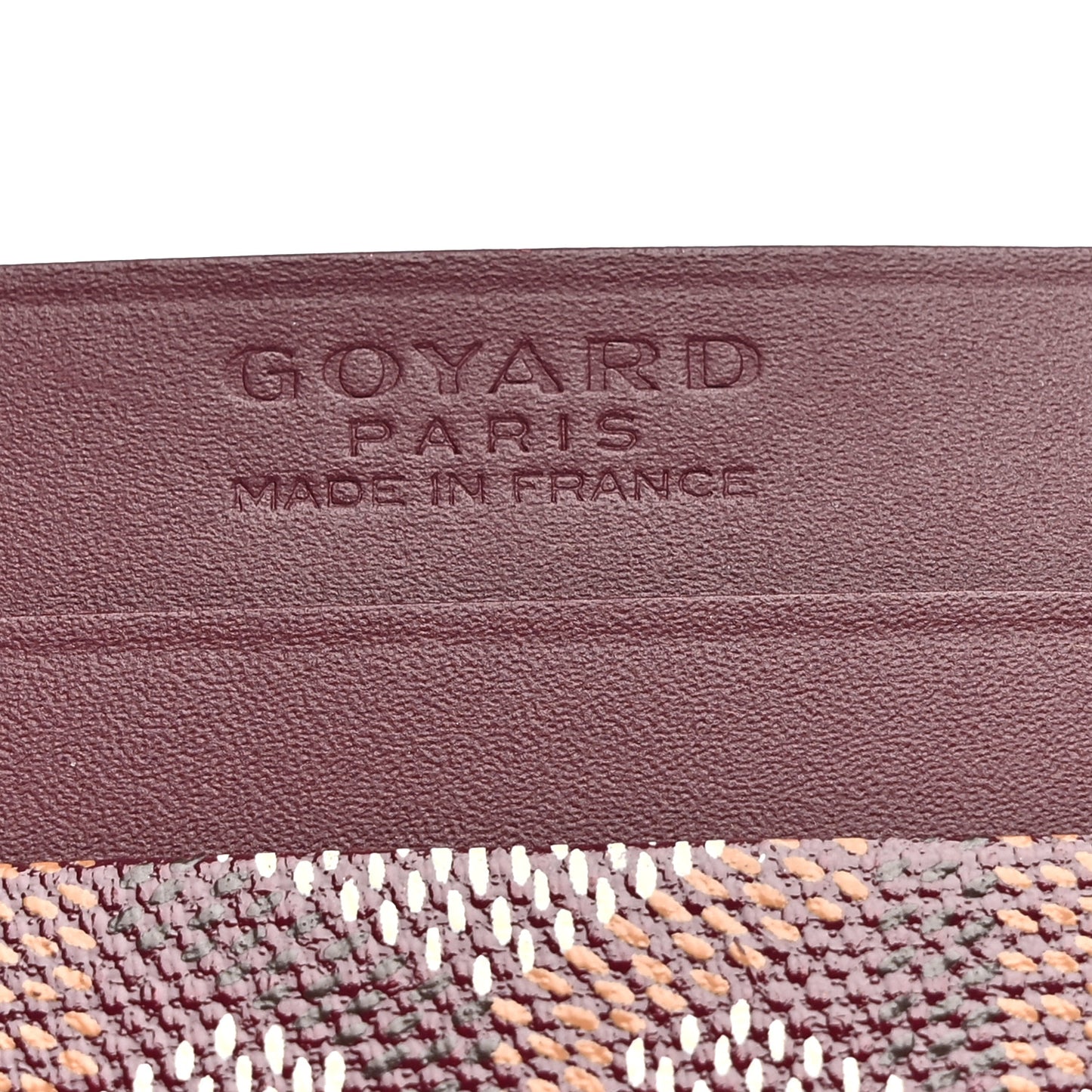 Goyardine Saint Sulpice Card Holder Bordeaux