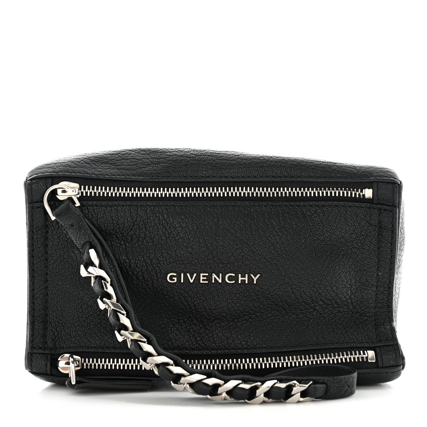 Givenchy Sugar Goatskin Pandora Wristlet Black 1 of 11