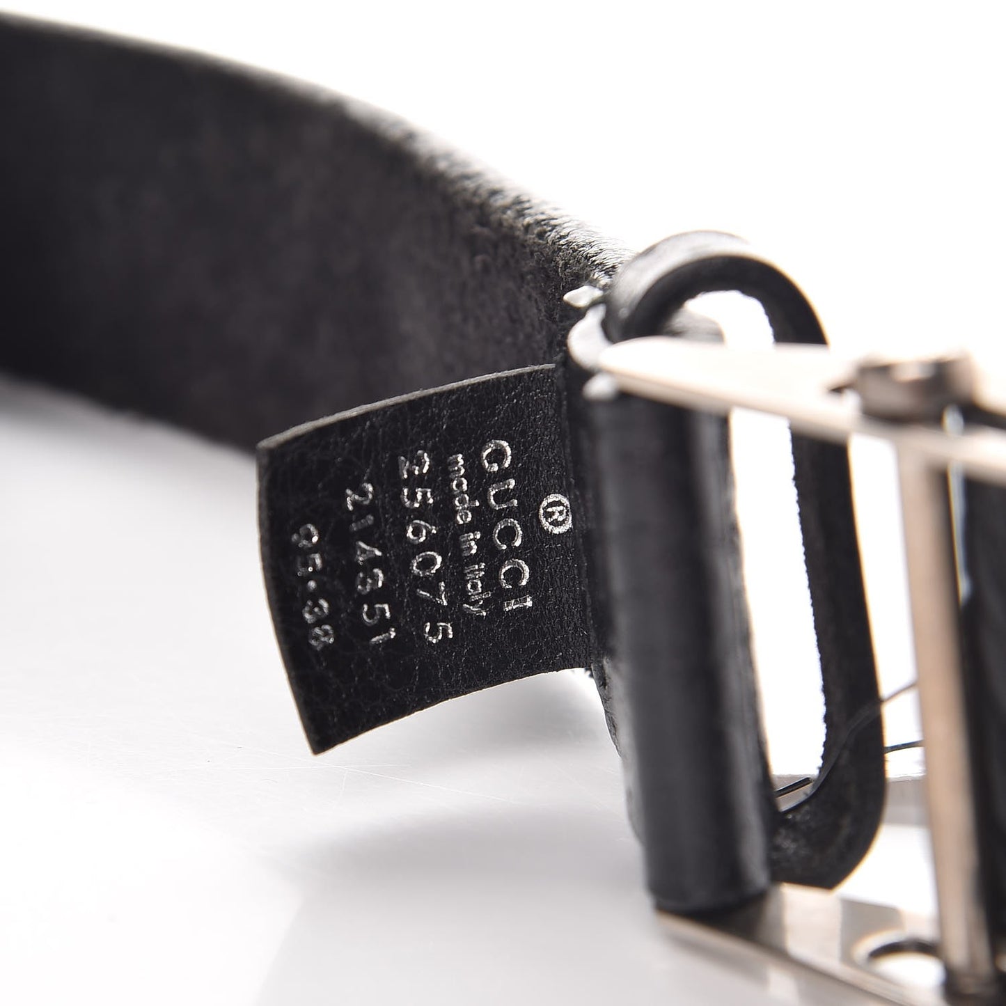 Mens Calfskin Belt 95 38 Black