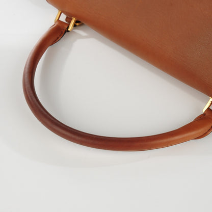 Celine Natural Calfskin Suede Medium Trapeze Tan 2 of 10