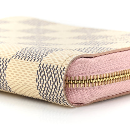 Louis Vuitton Damier Azur Zippy Coin Purse Rose Ballerine 8 of 12
