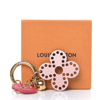 Louis Vuitton Monogram Fetish Flower Perforated Bag Charm Pink 4 of 4