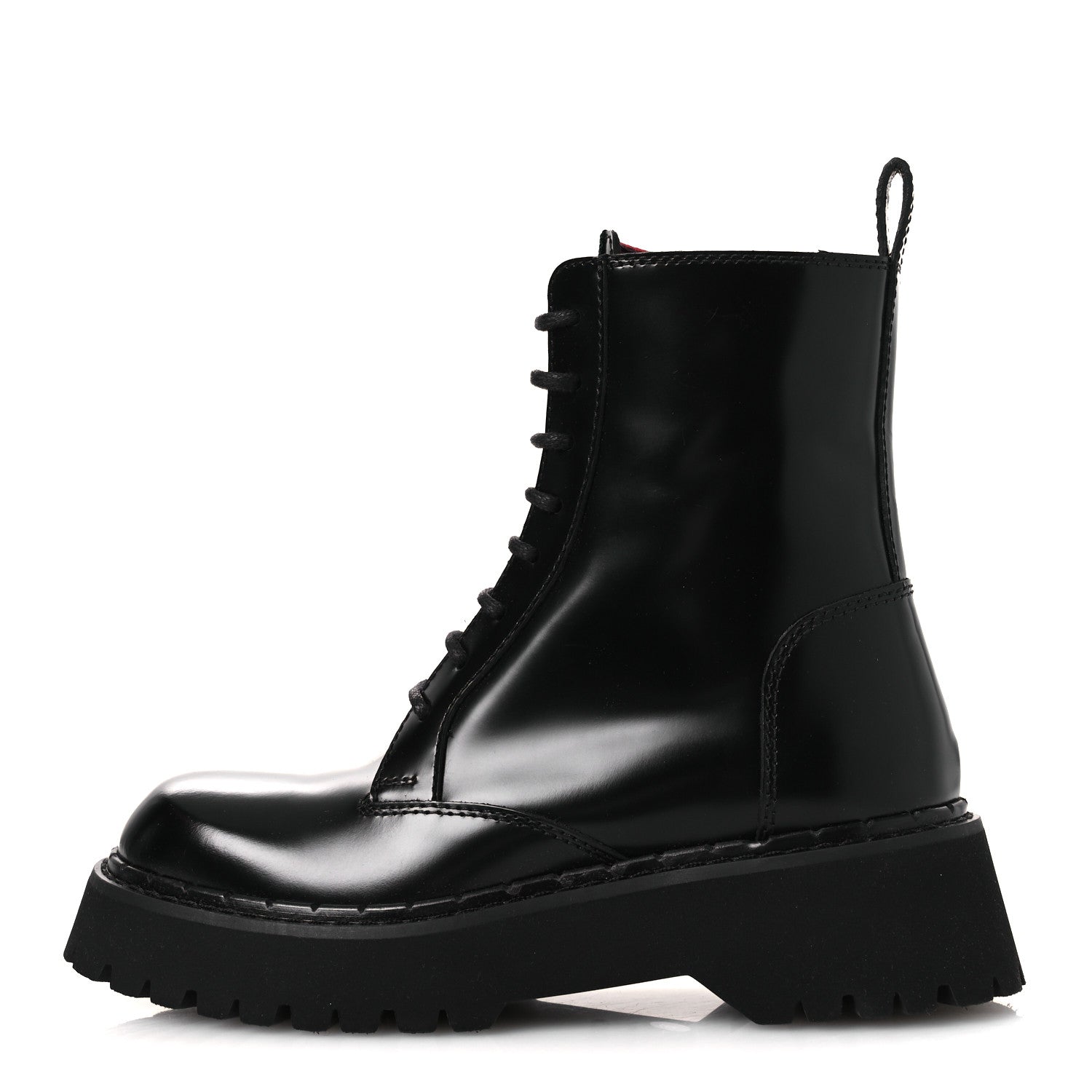 Gucci Spice Lux Nappa Web Combat Boots 36 Black 2 of 22