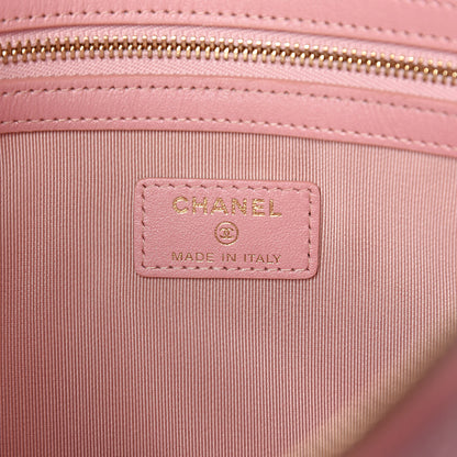Chanel Iridescent Caviar Medium Night by the C Pouch Clutch Rose Pink 6 of 8