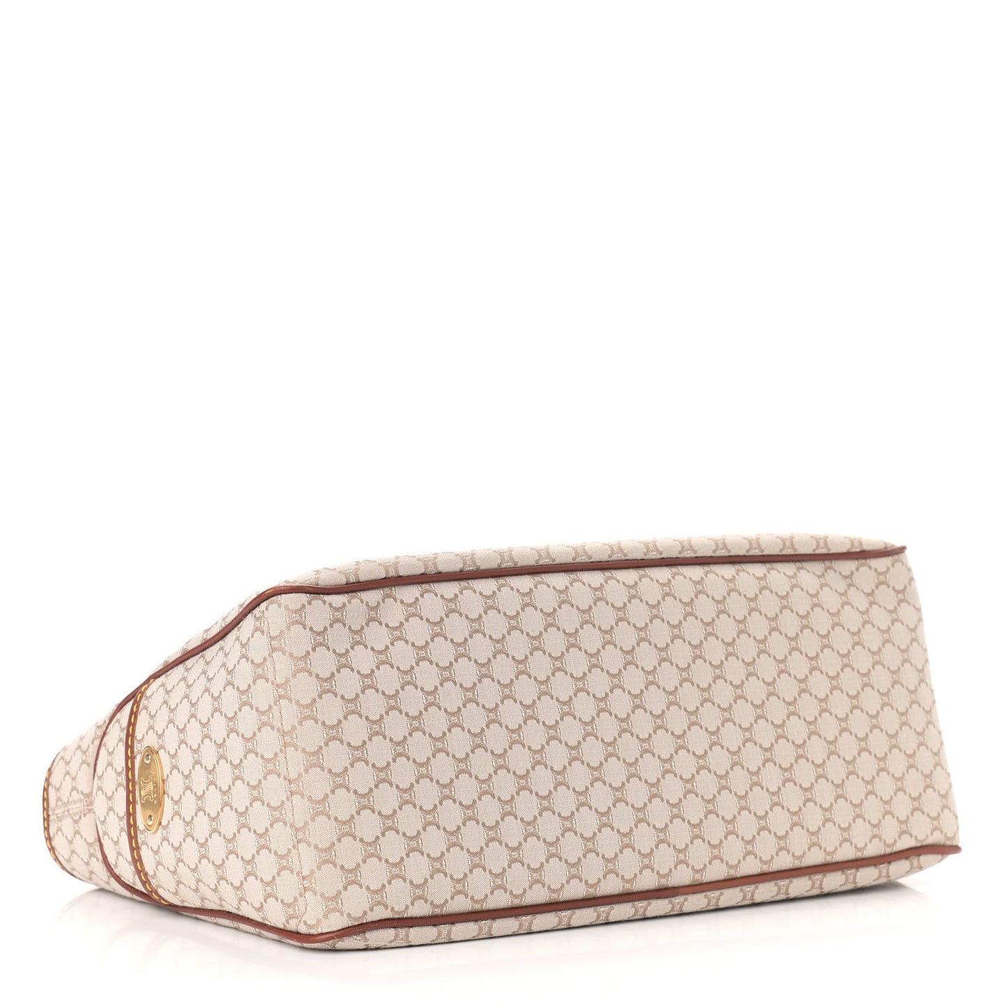 Canvas Calfskin Boogie Satchel Khaki