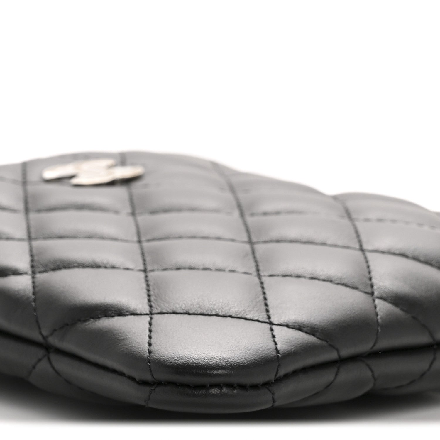 Chanel Lambskin Quilted Uniform Crossbody Bag Black 9 of 10
