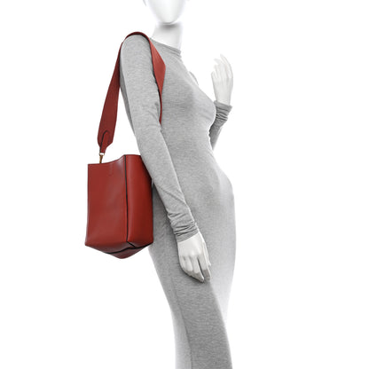 Celine Soft Grained Calfskin Small Sangle Bucket Bag Dark Claycourt 2 of 14
