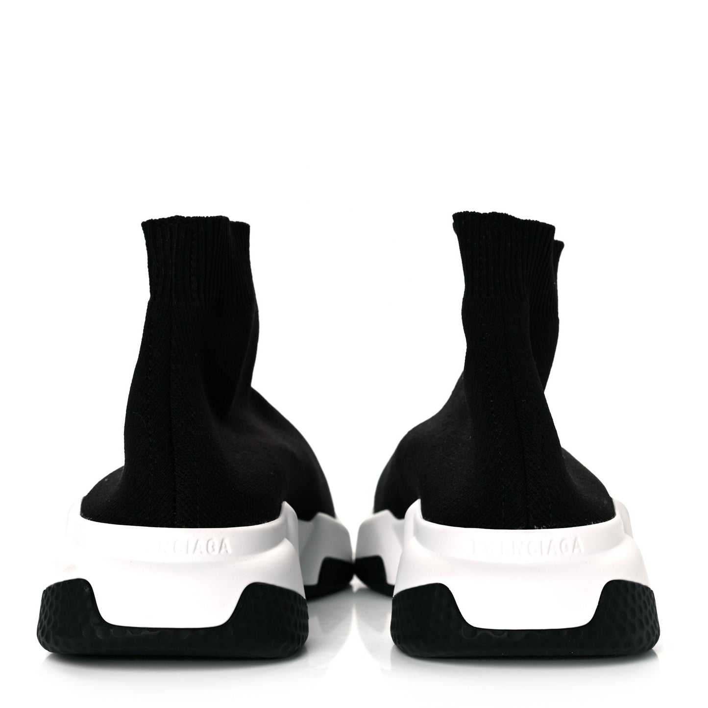 Neoprene Knit Womens Speed Sneakers 37 Black White