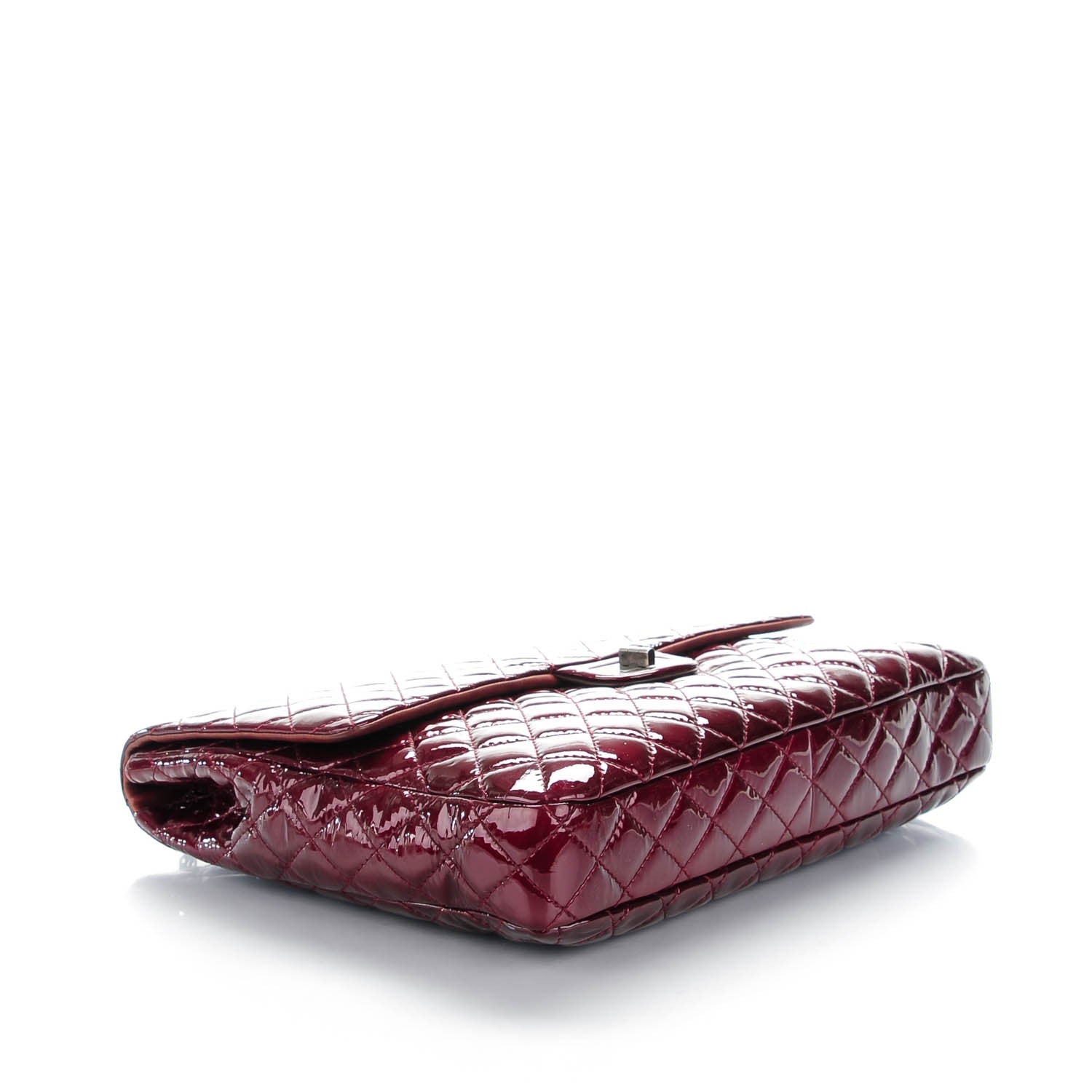 Chanel Patent Reissue XL Maxi Flap Bordeaux 4 of 7