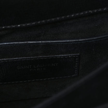 Saint Laurent Calfskin Medium Monogram Sunset Black 6 of 13