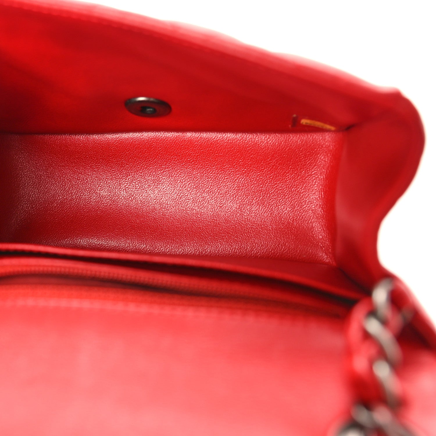 Chanel Lambskin Quilted Mini Square Flap Red 5 of 10
