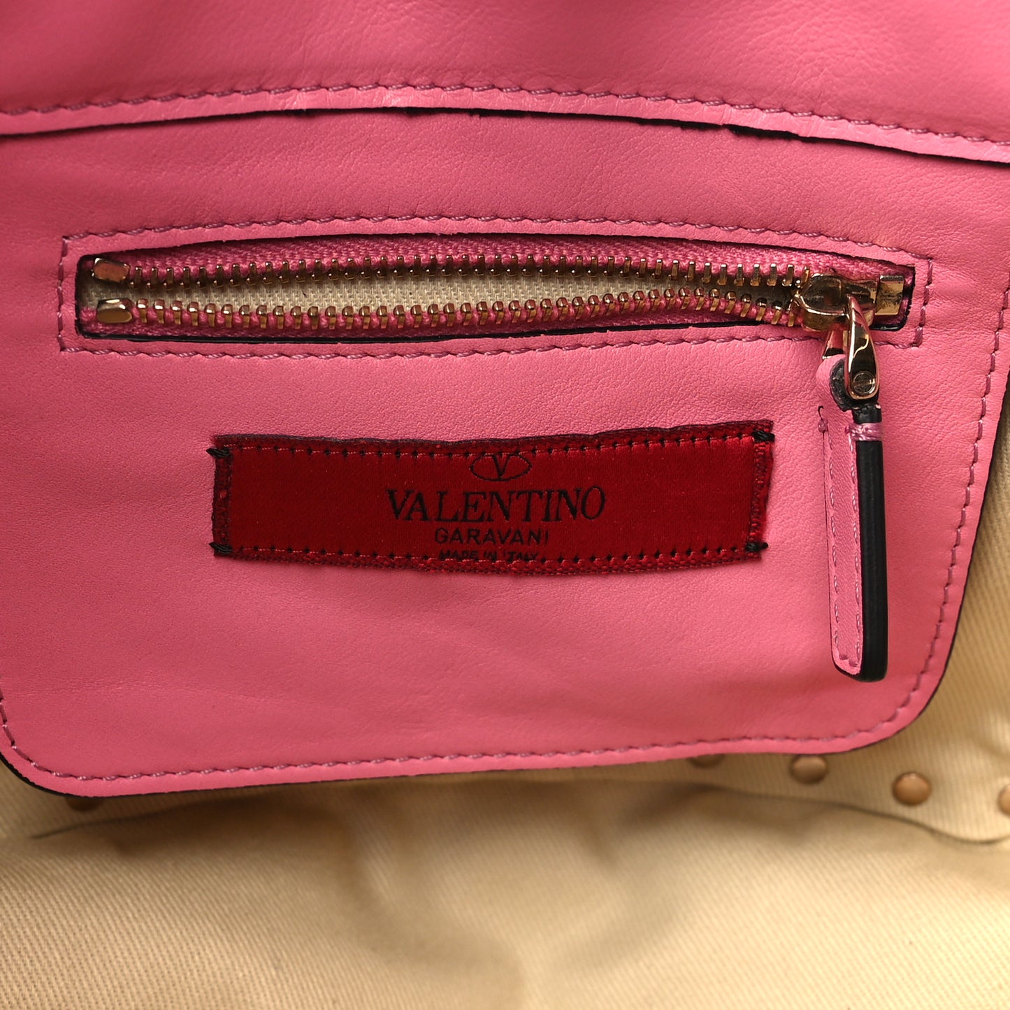 Vitello Mini Rockstud Tote Ninphea