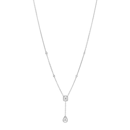 Messika 18K White Gold Diamond My Twin Tie Necklace 1 of 6